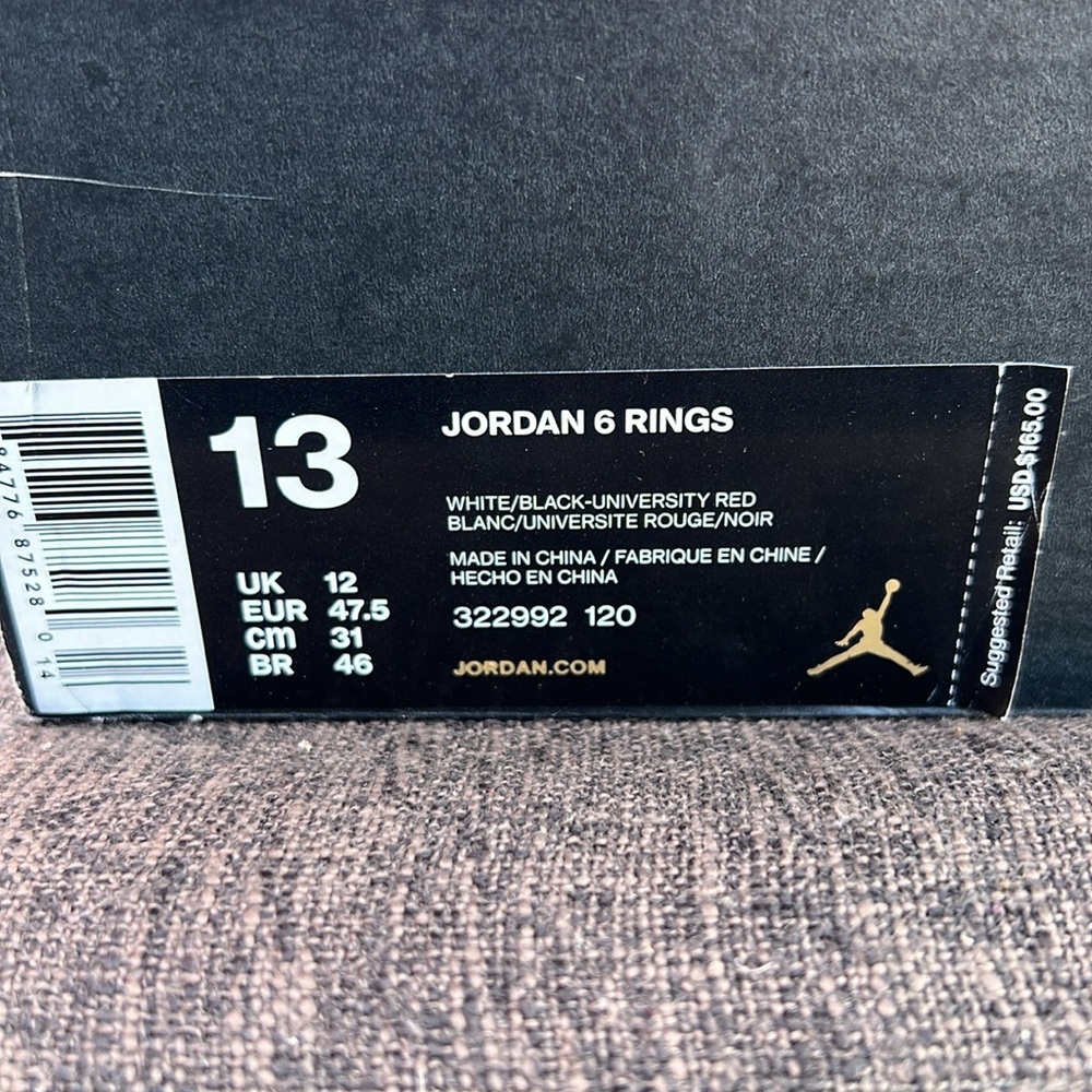 Like new! Jordan 6 Rings - Picture 4 of 5